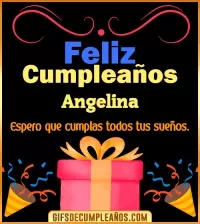 GIF Mensaje de cumpleaños Angelina